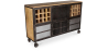Buy Wine Cabinet with Wheels - Industrial Design - Davo Steel 58585 - in the UK