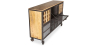 Buy Wine Cabinet with Wheels - Industrial Design - Davo Steel 58585 at MyFaktory