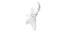 Buy Wall Decoration - White Moose Head - Ika White 55734 - in the UK
