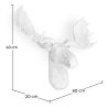 Buy Wall Decoration - White Moose Head - Ika White 55734 - in the UK