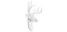 Buy Wall Decoration - White Deer Head - Ika White 55737 - in the UK