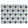 Buy Rhombus Design Rug - Wool - Wolla Blue 58284 - in the UK