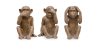 Buy Decorative Design Figures - Monkeys - Sensa Brown 58449 - in the UK