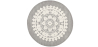 Buy Round Design Rug - Wool - Ruma Light grey 58289 - in the UK