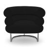 Buy Bivedoo Armchair  - Premium Leather Black 16501 - in the UK