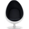 Buy Armchair Ele Chair - White Exterior - Faux Leather Black 13193 - in the UK