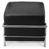 Buy SQUAR Footrest (Ottoman) - Premium Leather Black 55761 - in the UK