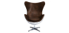 Buy Bold Chair Aviator Armchair - Microfiber Aged Leather Effect Brown 25627 - prices