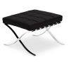 Buy City Armchair with Matching Ottoman - Faux Leather Black 13183 - in the UK