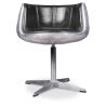 Buy Brandy Chair Aviator - Premium Leather & Aluminium Black 48384 - in the UK