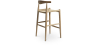 Buy Rope Design Bar Stool Boho Bali - 75cm - Wood Natural wood 99958406 in the United Kingdom