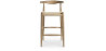 Buy Rope Design Bar Stool Boho Bali - 75cm - Wood Natural wood 99958406 - prices