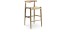 Buy Rope Design Bar Stool Boho Bali - 75cm - Wood Natural wood 99958406 - in the UK