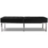 Buy Kanel Bench (3 seats) - Faux Leather Black 13216 - in the UK