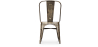 Buy Dining chair Bistrot Metalix Industrial Square Metal - New Edition Metallic bronze 32871 - in the UK
