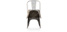 Buy Dining chair Bistrot Metalix Industrial Square Metal - New Edition Metallic bronze 32871 - prices