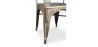 Buy Dining chair Bistrot Metalix Industrial Square Metal - New Edition Metallic bronze 32871 at MyFaktory