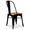 Buy Bistrot Metalix Chair Square Wooden - Metal White 32897 in the United Kingdom