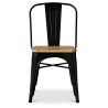 Buy Bistrot Metalix Chair Square Wooden - Metal White 32897 - in the UK