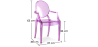 Buy  Children Armchair  Louis King Design Transparent Purple transparent 54010 - prices