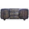 Buy Wooden TV Stand - Retro Industrial Design - Sihu Natural wood 54020 - in the UK