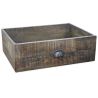 Buy Wooden TV Stand - Retro Industrial Design - Sihu Natural wood 54020 in the United Kingdom