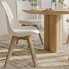 Buy Brielle Scandinavian design Chair with cushion White 58293 in the United Kingdom