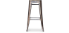 Buy Industrial Design Bar Stool - Wood & Steel - 76cm - Metalix Industriel 54406 - prices
