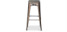 Buy Industrial Design Bar Stool - Wood & Steel - 76cm - Metalix Industriel 54406 at MyFaktory