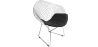 Buy Dining Chair Bertold Diam in Chrome Steel  Black 16443 - in the UK