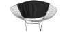 Buy Dining Chair Bertold Diam in Chrome Steel  Black 16443 - prices