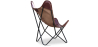 Buy Butterfly chair - brown leather - Cuik Chocolate 58895 in the United Kingdom