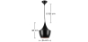 Buy Fat Shade Pendant Lamp - Aluminium Black 22726 - in the UK