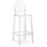 Buy Bar stool with backrest Victoire - 75cm - Design Transparent Transparent 58924 - prices
