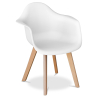 Buy Dining Chair with Armrests - Scandinavian Style - Amir Black 58595 home delivery