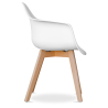 Buy Dining Chair with Armrests - Scandinavian Style - Amir Black 58595 with a guarantee