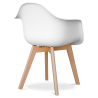 Buy Dining Chair with Armrests - Scandinavian Style - Amir Black 58595 - in the UK