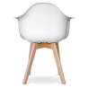 Buy Dining Chair with Armrests - Scandinavian Style - Amir Black 58595 - prices