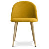 Buy Dining Chair - Upholstered in Fabric - Scandinavian Style - Bennett Yellow 58982 at MyFaktory