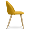 Buy Dining Chair - Upholstered in Fabric - Scandinavian Style - Bennett Yellow 58982 home delivery
