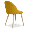 Buy Dining Chair - Upholstered in Fabric - Scandinavian Style - Bennett Yellow 58982 with a guarantee