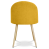 Buy Dining Chair - Upholstered in Fabric - Scandinavian Style - Bennett Yellow 58982 - in the UK