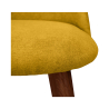 Buy Dining Chair - Upholstered in Fabric - Scandinavian Style - Bennett Yellow 58982 - prices