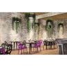 Buy Bistrot Metalix Industrial Dining Table - 80 cm - Dark Wood Steel 58995 with a guarantee