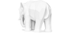 Buy Decorative Elephant Figure - Matte White - Fanto White 59009 with a guarantee