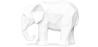 Buy Decorative Elephant Figure - Matte White - Fanto White 59009 - in the UK