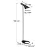 Buy Alan Floor Lamp - Steel Black 14634 with a guarantee