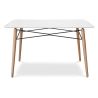 Buy Deswood Rectangular Dining Table White 59075 - in the UK