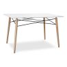 Buy Deswood Rectangular Dining Table White 59075 at MyFaktory