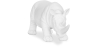 Buy Decorative Figure Rhino - Matte White - Rhynom White 59161 - prices